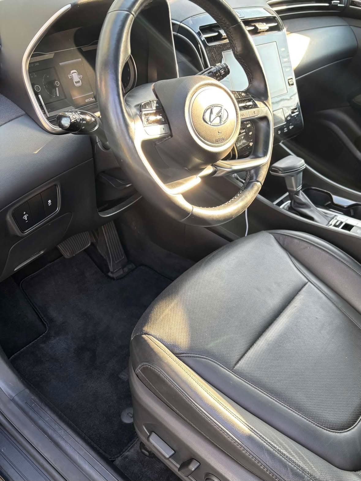 Vehicle interior after full deep clean